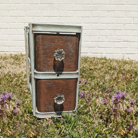 Antique Other - Desk Top Organizer Salvaged From Dilapidated Vintage Sewing Cabinet